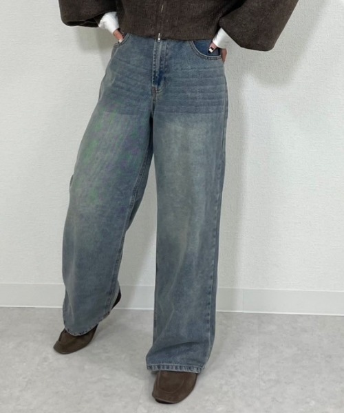 gossara(ゴサラ)の「5ポケワイドパンツ(デニムパンツ・レディース・ライトブルー/ブルー系その他・SMALL/MEDIUM)」の14枚目の写真