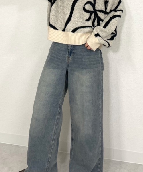 gossara(ゴサラ)の「5ポケワイドパンツ(デニムパンツ・レディース・ライトブルー/ブルー系その他・SMALL/MEDIUM)」の15枚目の写真