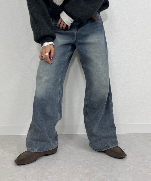 gossara(ゴサラ)の「5ポケワイドパンツ(デニムパンツ・レディース・ライトブルー/ブルー系その他・SMALL/MEDIUM)」の16枚目の写真