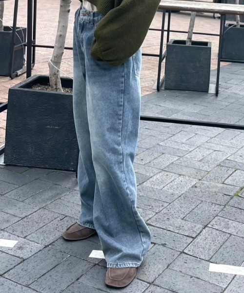 gossara(ゴサラ)の「5ポケワイドパンツ(デニムパンツ・レディース・ライトブルー/ブルー系その他・SMALL/MEDIUM)」の10枚目の写真