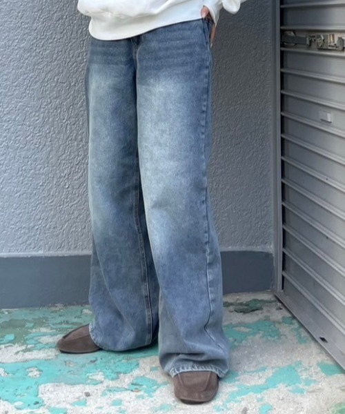 gossara(ゴサラ)の「5ポケワイドパンツ(デニムパンツ・レディース・ライトブルー/ブルー系その他・SMALL/MEDIUM)」の12枚目の写真