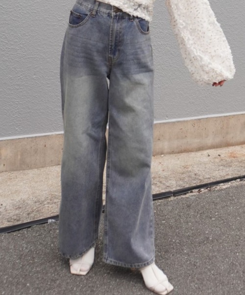 gossara(ゴサラ)の「5ポケワイドパンツ(デニムパンツ・レディース・ライトブルー/ブルー系その他・SMALL/MEDIUM)」の19枚目の写真
