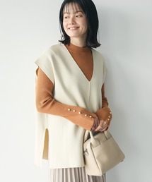 CRAFT STANDARD BOUTIQUE | Vネックミラノリブニットベスト(ベスト)