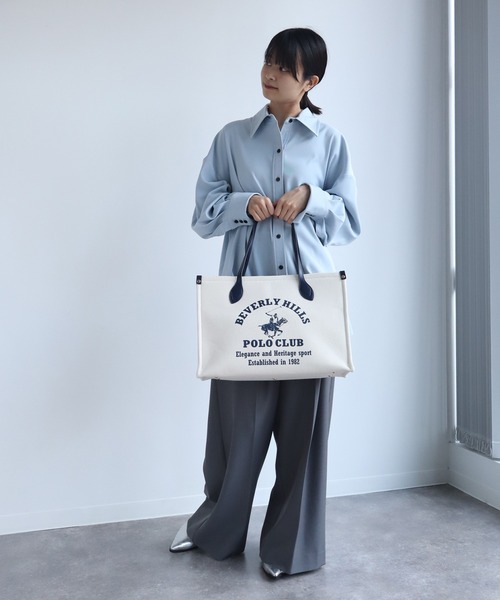 ビバリーヒルズポロクラブキャンバストートバッグ セール】【Beverly Hills PoloClub/ビバリーヒルズポロクラブ