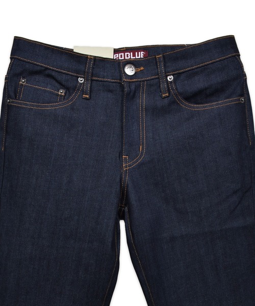 Import & Select(インポートアンドセレクト)の「【NEO BLUE】 インディゴデニム デニムパンツ スリムストレートデニム(デニムパンツ・メンズ・ダークインディゴブルー・34/32/30)」の3枚目の写真