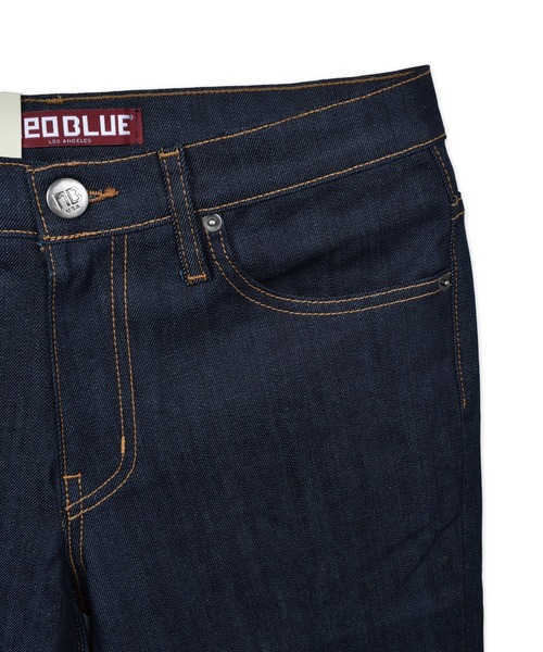 Import & Select(インポートアンドセレクト)の「【NEO BLUE】 インディゴデニム デニムパンツ スリムストレートデニム(デニムパンツ・メンズ・ダークインディゴブルー・34/32/30)」の4枚目の写真