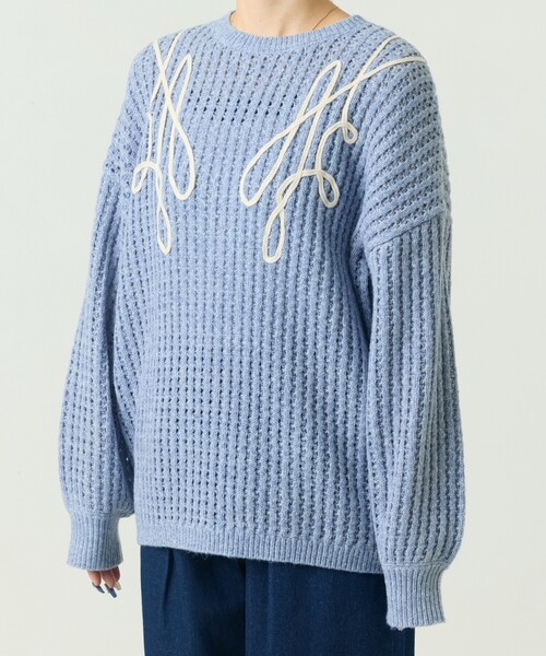 ヒ*ロ様 undercover虫刺繍ニット プルオーバー トップス セーター 292117_L.jpg