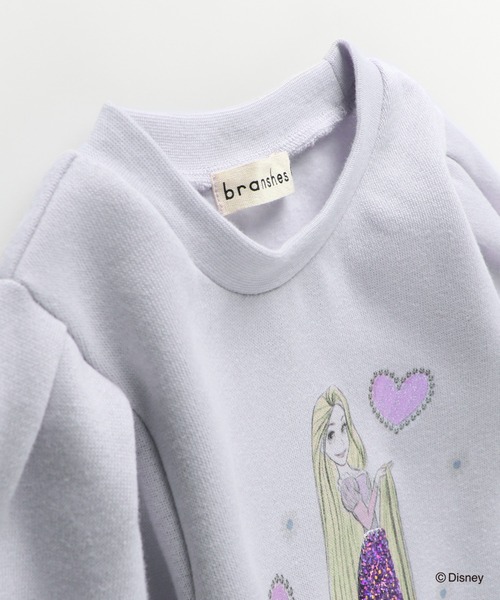 BRANSHES(ブランシェス)の「【DisneyCollection/ディズニーコレクション】裏起毛スパンコールトレーナー(スウェット・キッズ・アイボリー/ラベンダー/オフホワイト・120/110/90/100/130)」の7枚目の写真