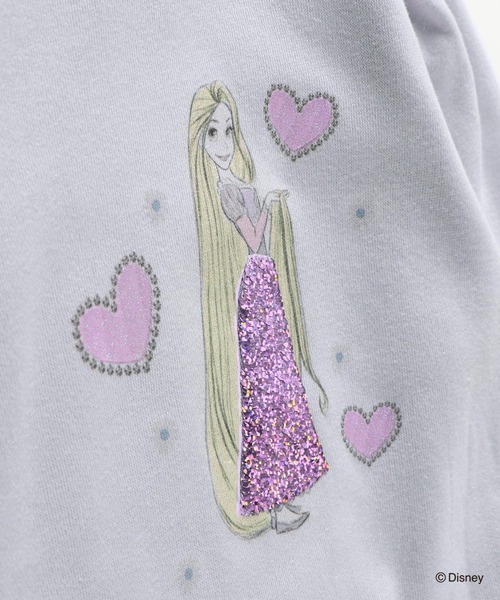 BRANSHES(ブランシェス)の「【DisneyCollection/ディズニーコレクション】裏起毛スパンコールトレーナー(スウェット・キッズ・アイボリー/ラベンダー/オフホワイト・120/110/90/100/130)」の8枚目の写真