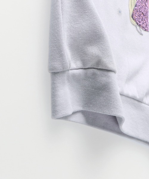 BRANSHES(ブランシェス)の「【DisneyCollection/ディズニーコレクション】裏起毛スパンコールトレーナー(スウェット・キッズ・アイボリー/ラベンダー/オフホワイト・120/110/90/100/130)」の11枚目の写真