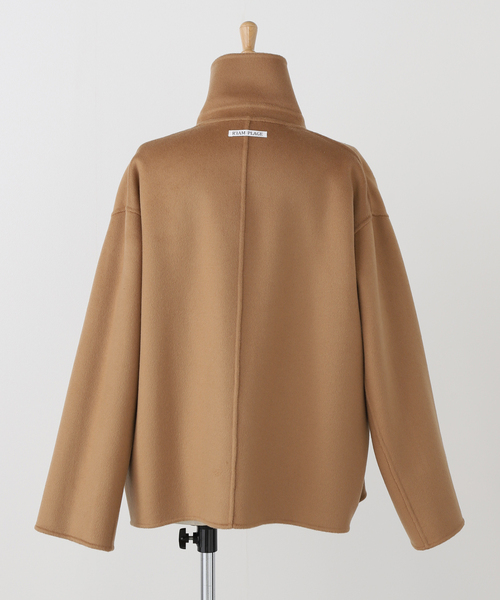 Plage R'IAM スタンドZIPコート プラージュ Plage R'IAM スタンドZIPコート （キャメル