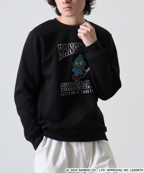 sanrio(サンリオ)の「サンリオキャラクターズ裏起毛トレーナー(スウェット・レディース・ブラック系1/ネイビー系1/レッド/ブラック系/チャコール/ネイビー/オートミール/ダークグリーン系/ブルー/ネイビー系2/アイボリー系/杢グレー/オフホワイト/ネイビー系/サックスブルー/アーミー/グレイッシュベージュ/ブラック・L/LL/M)」の19枚目の写真