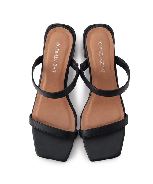 DRESSTERIOR（ドレステリア）の「スキニーストラップサンダル（サンダル・レディース・ダークブラウン/ブラック・60/70/80）」の6枚目の写真