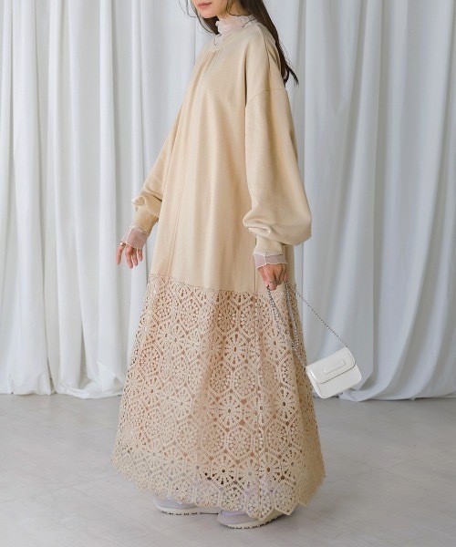 ヘムレーススウェットワンピース（ワンピース）｜Bab（バブ）