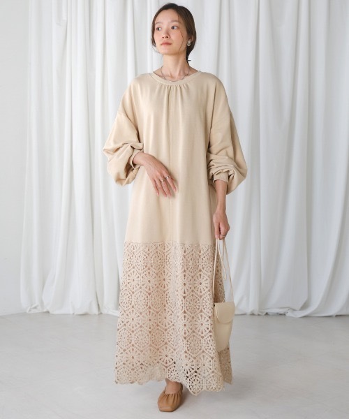 ヘムレーススウェットワンピース（ワンピース）｜Bab（バブ）