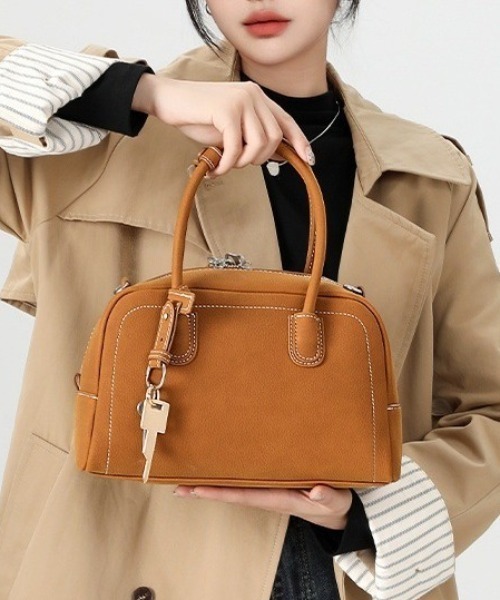 【セール】ステッチデザイン スモールボストンバッグ（ボストンバッグ）｜gossip！ロサンゼルス（ゴシップロサンゼルス）