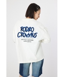 BACK刺繍ロングTシャツ