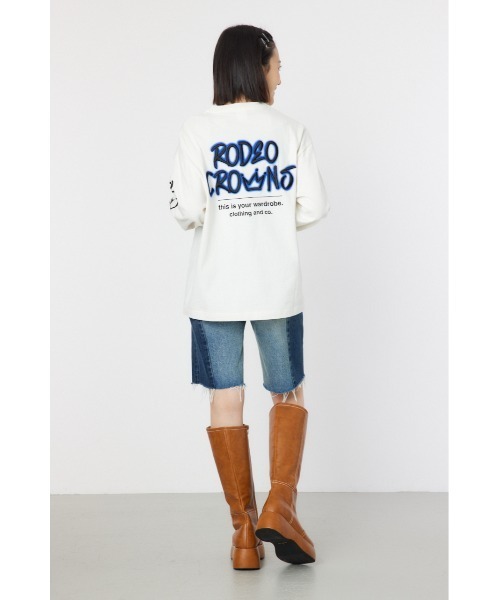 セール】BACK刺繍ロングTシャツ（Tシャツ/カットソー）｜RODEO