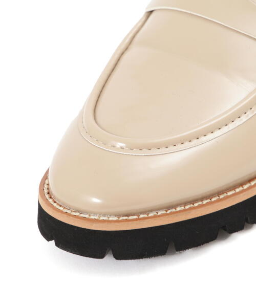 FREE'S MART(フリーズマート)の「トラックソールローファー(ローファー・レディース・ベージュ/ブラック・SMALL/MEDIUM)」の6枚目の写真