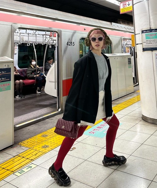 Alley Tokyo（アリートーキョー）の「コルセット裾ぴろんロンT（Tシャツ/カットソー・レディース・グレー/オフホワイト・FREE）」の18枚目の写真