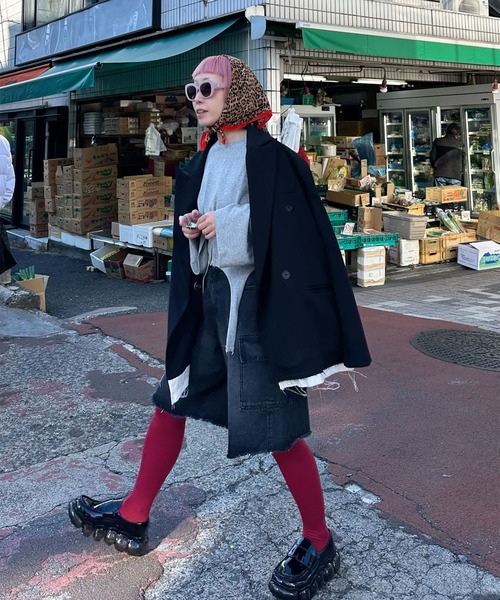 Alley Tokyo（アリートーキョー）の「コルセット裾ぴろんロンT（Tシャツ/カットソー・レディース・グレー/オフホワイト・FREE）」の21枚目の写真