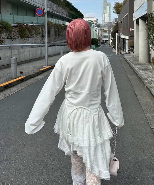 セール】コルセット裾ぴろんロンT（Tシャツ/カットソー）｜Alley Tokyo
