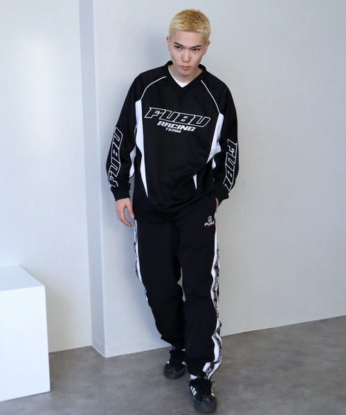FUBU（ フブ）の「【FUBU/フブ】Track Pants/サイドロゴライン ナイロントラックパンツ（その他パンツ・メンズ・ブラック/ホワイト・L/XL/XXL/M）」の20枚目の写真