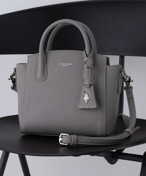 U.S. POLO ASSN.(ユーエスポロアッスン)の「【U.S. POLO ASSN.】≪別注≫Double Handle Traveler's Tote / ダブルハンドルトラベラーズトート(ショルダーバッグ・レディース・ブラック/サックスブルー/グレー/ダークブラウン・FREE)」の2枚目の写真