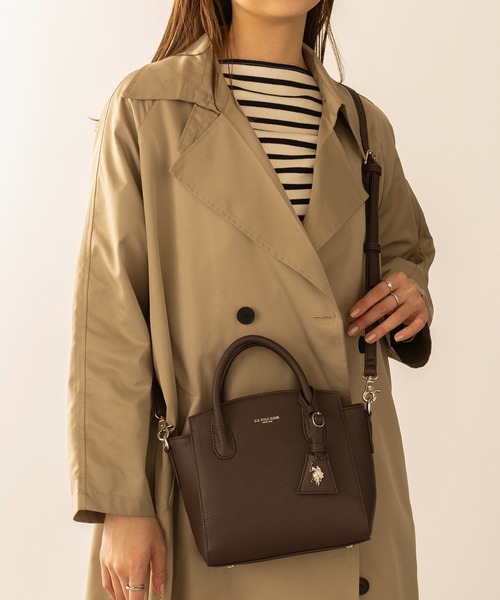 U.S. POLO ASSN.(ユーエスポロアッスン)の「【U.S. POLO ASSN.】≪別注≫Double Handle Traveler's Tote / ダブルハンドルトラベラーズトート(ショルダーバッグ・レディース・ブラック/サックスブルー/グレー/ダークブラウン・FREE)」の9枚目の写真