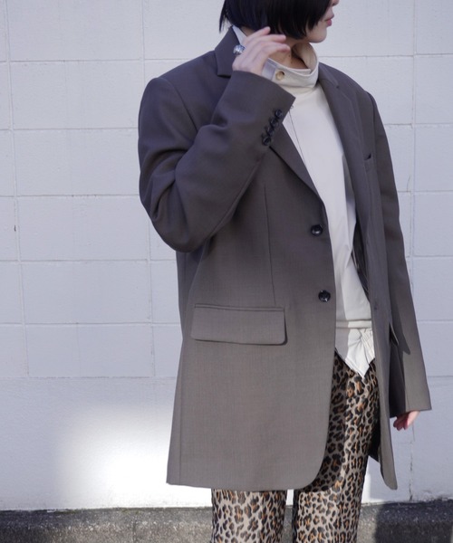 G.V.G.V.（ジーヴィージーヴィー）の「D-RING SINGLE BREASTED JACKET（テーラードジャケット・レディース・モカ・ONE SIZE）」の3枚目の写真