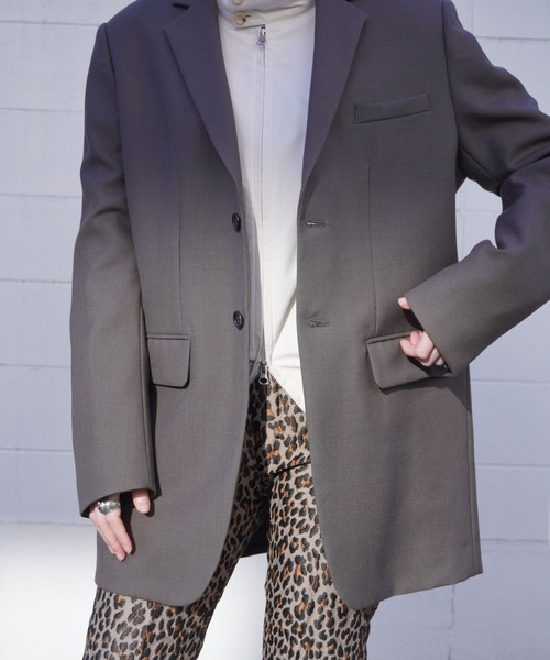 G.V.G.V.（ジーヴィージーヴィー）の「D-RING SINGLE BREASTED JACKET（テーラードジャケット・レディース・モカ・ONE SIZE）」の4枚目の写真