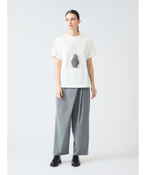 mizuiroind（ミズイロインド）の「mizuiro ind ラップライクワイドパンツ（その他パンツ・レディース・グレー/ブラック/グリーン/サンドベージュ/グレー系その他/グレー系その他2・FREE）」の3枚目の写真