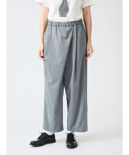 mizuiroind（ミズイロインド）の「mizuiro ind ラップライクワイドパンツ（その他パンツ・レディース・グレー/ブラック/グリーン/サンドベージュ/グレー系その他/グレー系その他2・FREE）」の17枚目の写真