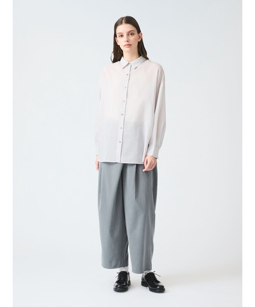 mizuiroind（ミズイロインド）の「mizuiro ind ラップライクワイドパンツ（その他パンツ・レディース・グレー/ブラック/グリーン/サンドベージュ/グレー系その他/グレー系その他2・FREE）」の21枚目の写真