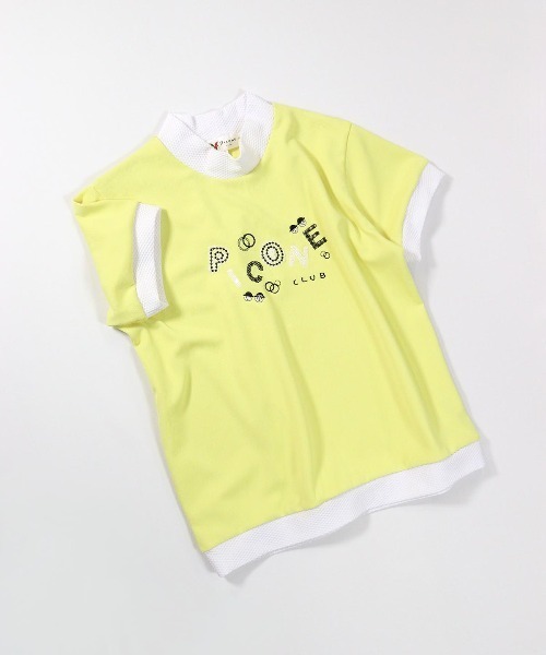 Picone CLUB(ピッコーネクラブ)の「スパンコール刺繍ハイネックプルオーバー(Tシャツ/カットソー・レディース・ベージュ/ホワイト/ネイビー/イエロー・L/M/S)」の4枚目の写真