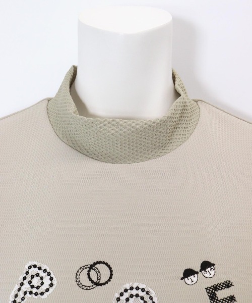 Picone CLUB(ピッコーネクラブ)の「スパンコール刺繍ハイネックプルオーバー(Tシャツ/カットソー・レディース・ベージュ/ホワイト/ネイビー/イエロー・L/M/S)」の8枚目の写真