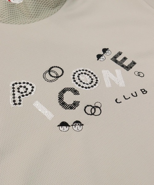 Picone CLUB(ピッコーネクラブ)の「スパンコール刺繍ハイネックプルオーバー(Tシャツ/カットソー・レディース・ベージュ/ホワイト/ネイビー/イエロー・L/M/S)」の9枚目の写真