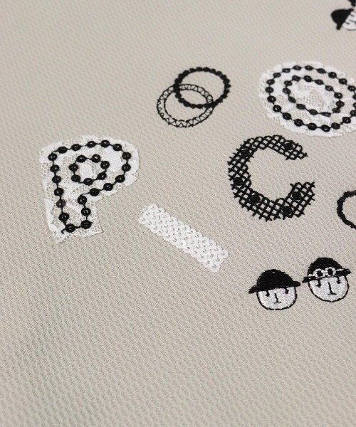 Picone CLUB(ピッコーネクラブ)の「スパンコール刺繍ハイネックプルオーバー(Tシャツ/カットソー・レディース・ベージュ/ホワイト/ネイビー/イエロー・L/M/S)」の10枚目の写真