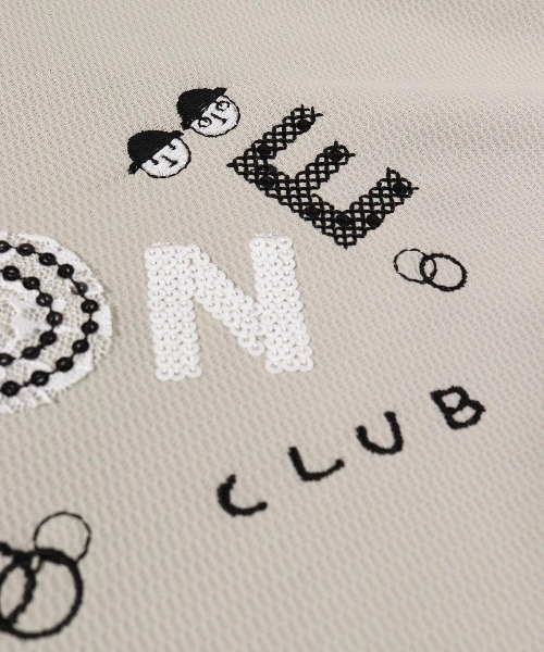 Picone CLUB(ピッコーネクラブ)の「スパンコール刺繍ハイネックプルオーバー(Tシャツ/カットソー・レディース・ベージュ/ホワイト/ネイビー/イエロー・L/M/S)」の11枚目の写真
