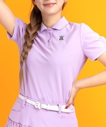<LADIES>UV速乾パフスリーブポロシャツ