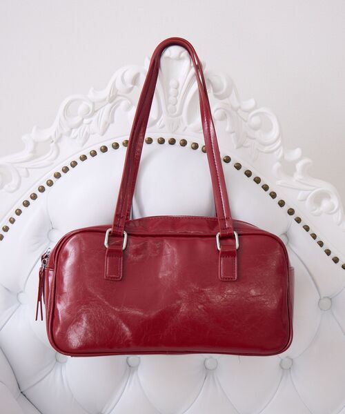 ems excite（エムズエキサイト）の「チャーム付きボストンバッグ（ボストンバッグ・レディース・レッド/ブラック/オフホワイト・ONE SIZE）」の18枚目の写真