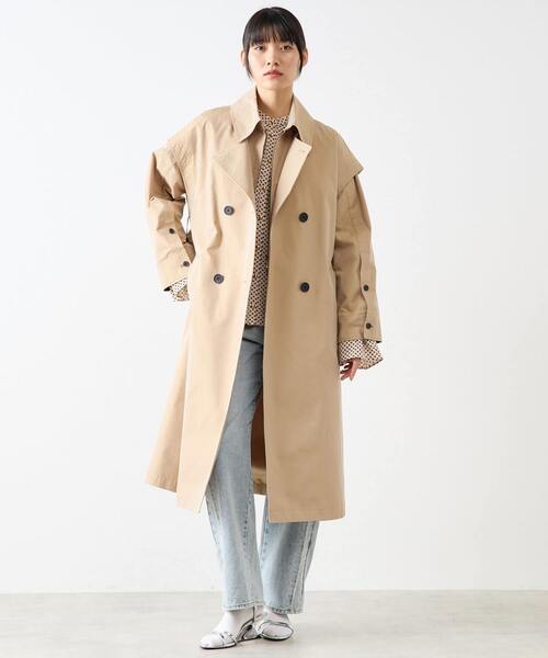 SOFFITTO（ソフィット）の「《定番》シャンブレーツイル3WAYコート（その他アウター・レディース・ベージュ系その他/ブルー系その他・FREE）」の2枚目の写真