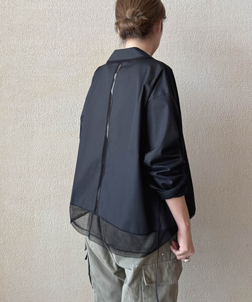 JOURNAL STANDARD LUXE（ジャーナルスタンダード　ラックス）の「【Anna's CLOSET】ブラウス（シャツ/ブラウス・レディース・ブラック/ホワイト・FREE）」の4枚目の写真