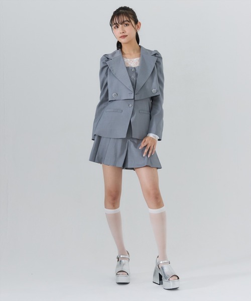 REDYAZEL（レディアゼル）の「【セットアップ可能】プリーツショートパンツ（その他パンツ・レディース・ベージュ/グレー/ブルー・SMALL/MEDIUM）」の15枚目の写真