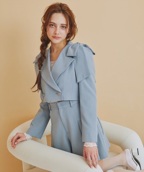 REDYAZEL（レディアゼル）の「【セットアップ可能】プリーツショートパンツ（その他パンツ・レディース・ベージュ/グレー/ブルー・SMALL/MEDIUM）」の11枚目の写真