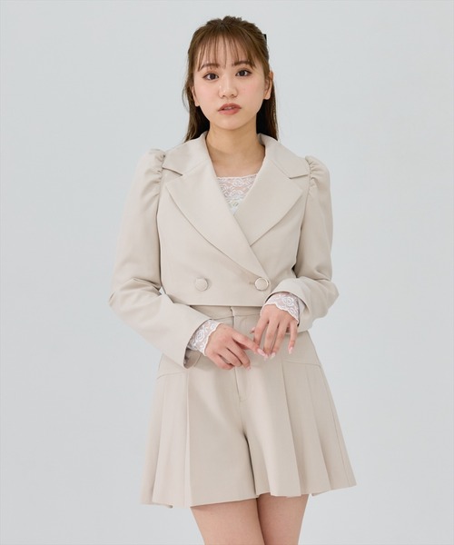 REDYAZEL（レディアゼル）の「【セットアップ可能】プリーツショートパンツ（その他パンツ・レディース・ベージュ/グレー/ブルー・SMALL/MEDIUM）」の6枚目の写真