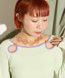 HELLO.SANFRANCISCO | 【HELLO.SANFRANCISCO】フラワーチョーカーネックレス(ネックレス)