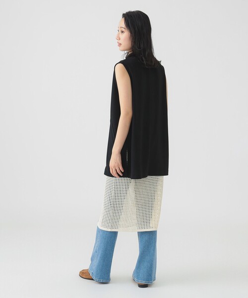 B:MING by BEAMS（ビーミングバイビームス）の「【洗濯可】スムース カット ジレ（S～M）（ベスト・レディース・ホワイト系その他5/チャコールグレー/ブラック・MEDIUM/SMALL）」の13枚目の写真