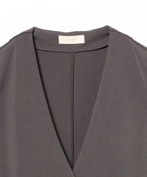 B:MING by BEAMS（ビーミングバイビームス）の「【洗濯可】スムース カット ジレ（S～M）（ベスト・レディース・ホワイト系その他5/チャコールグレー/ブラック・MEDIUM/SMALL）」の18枚目の写真