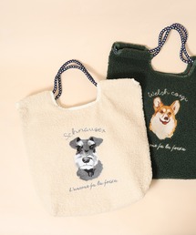 アニマル刺繍コードトート